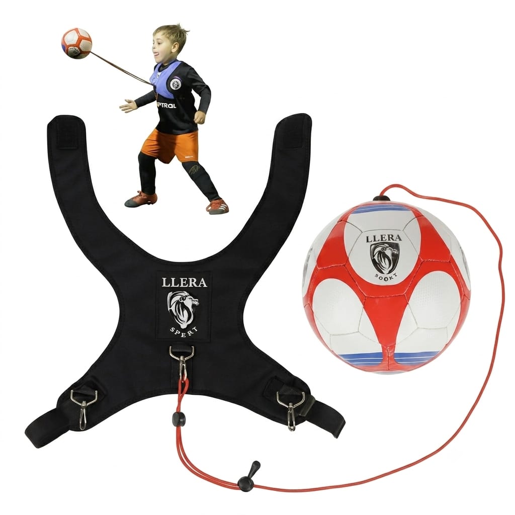 Llera Sport Skill Ball | Balón Entrenamiento Fútbol con Arnés | Mejora Pase, Agilidad y Técnica | Uso Interior y Exterior | Regalo Futbolistas