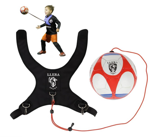 Arnés de entrenamiento de fútbol LLERA Sport con cuerda ajustable y balón, para práctica de habilidades juveniles